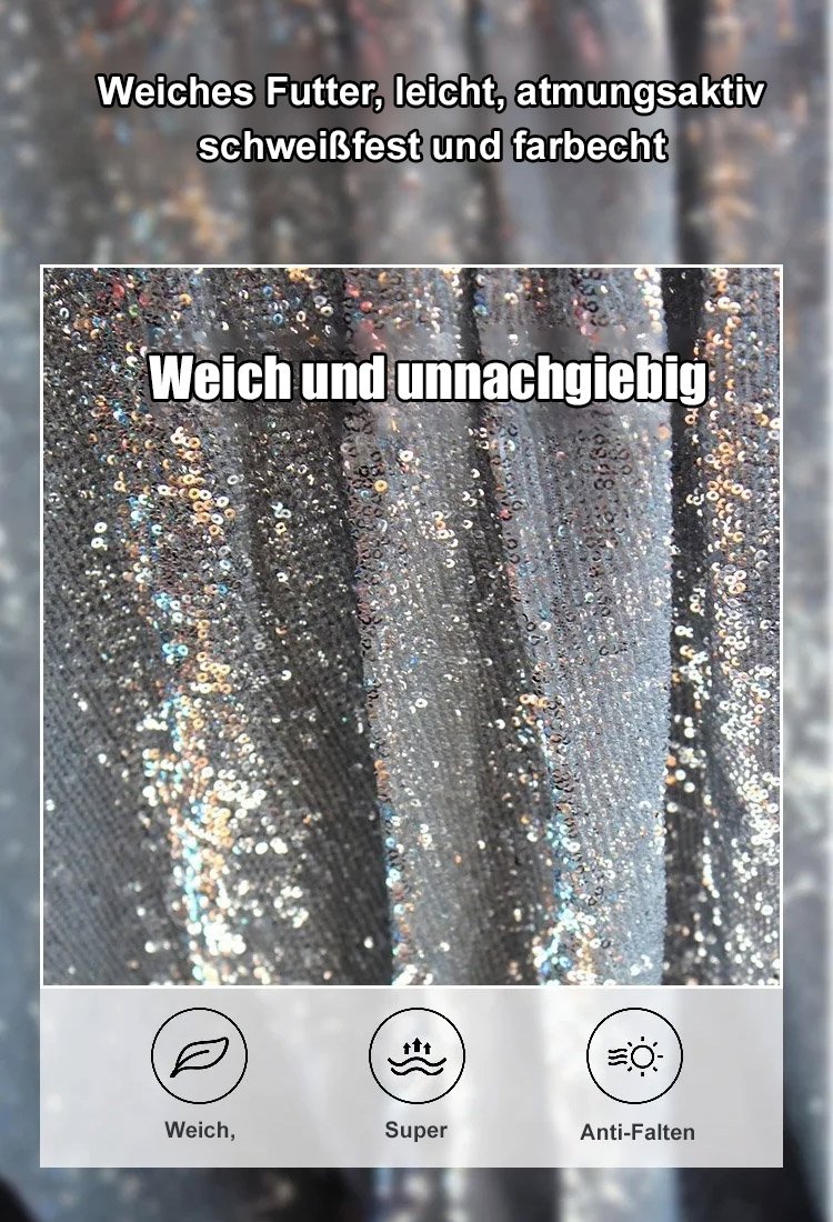 【Party-Fokus】Paillettenkleid mit Fransen