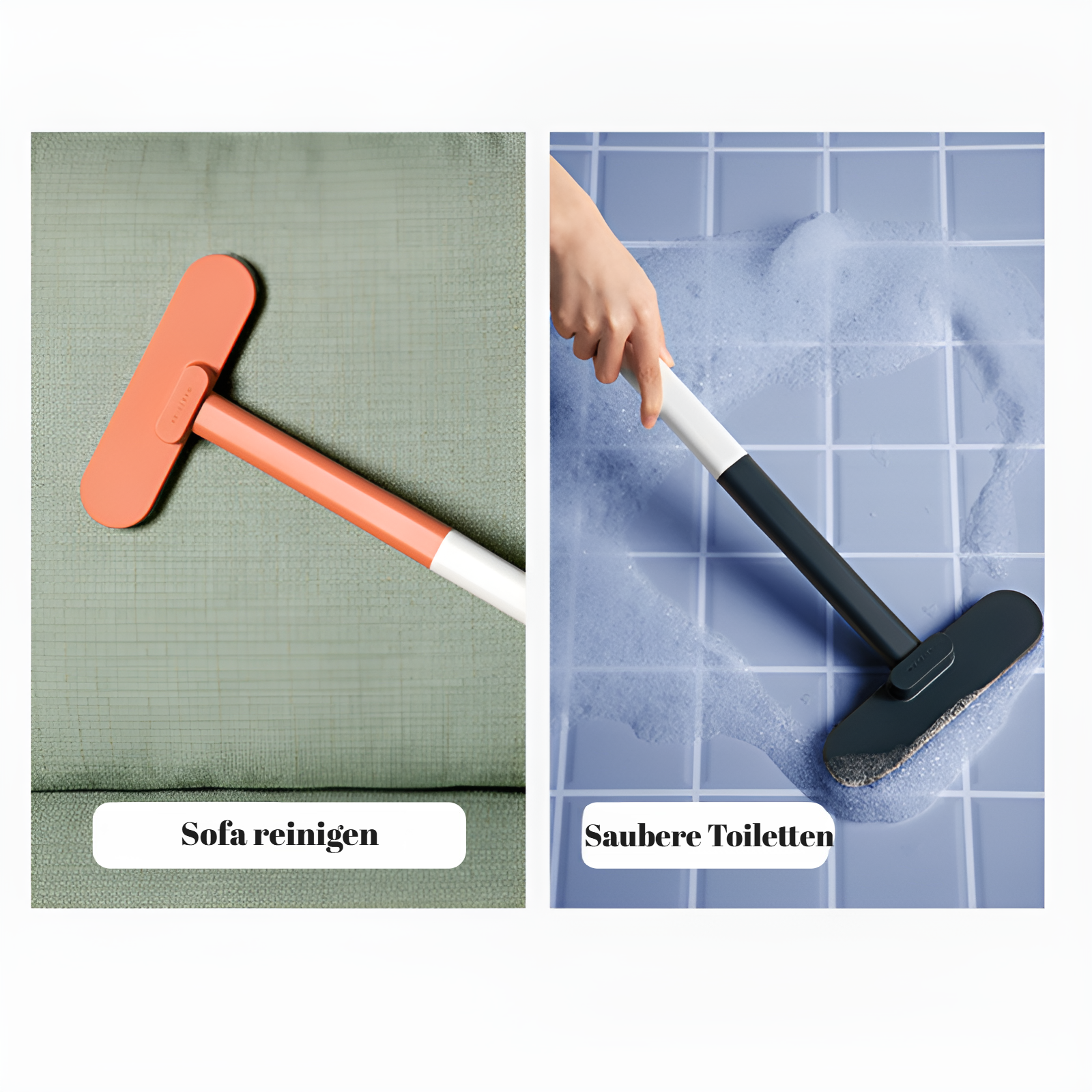 Siebbürste mit langem Griff, abnehmbare, feine Flusenbürste, Oberflächenbürste für Sofas, verbreiter