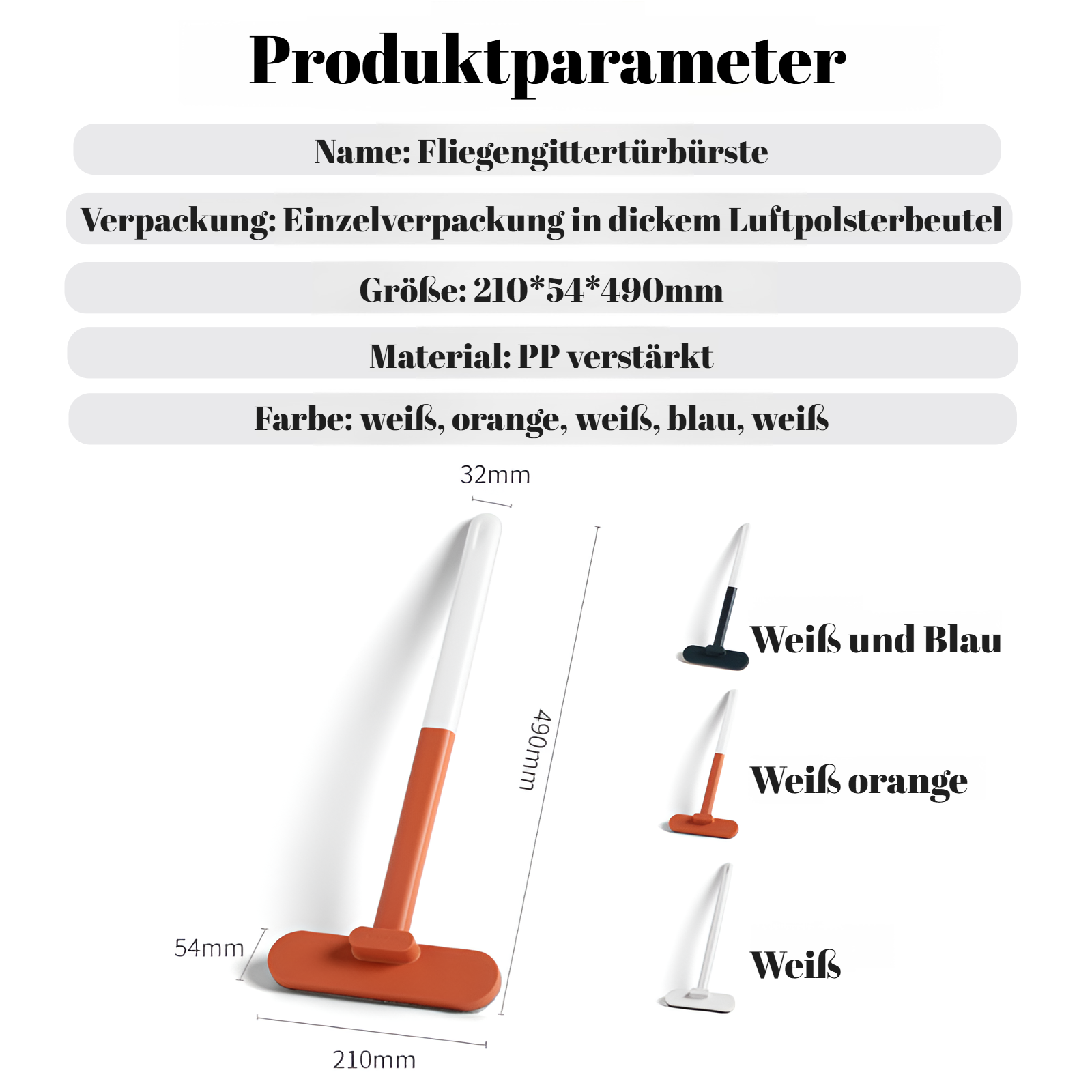 Siebbürste mit langem Griff, abnehmbare, feine Flusenbürste, Oberflächenbürste für Sofas, verbreiter