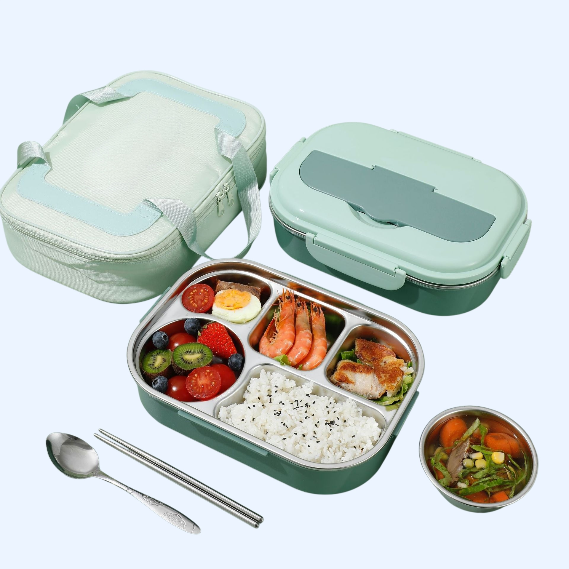 簡約日式長方形餐盒