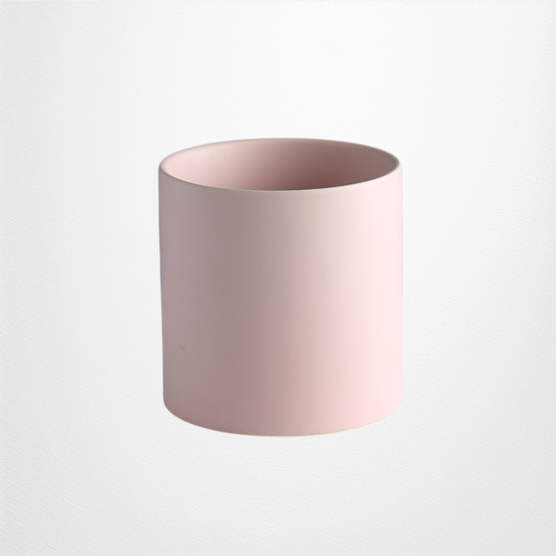 أواني زهور خزفية مستديرة ملونة