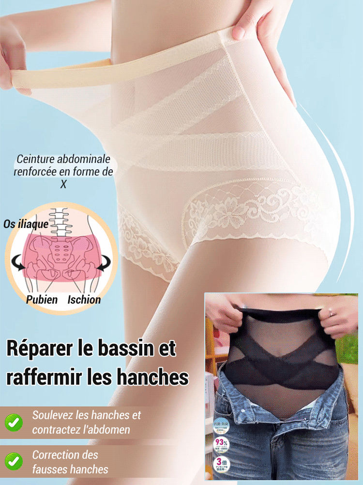 【Recommandée par les gynécologues】Culotte gainante antibactérienne 7A