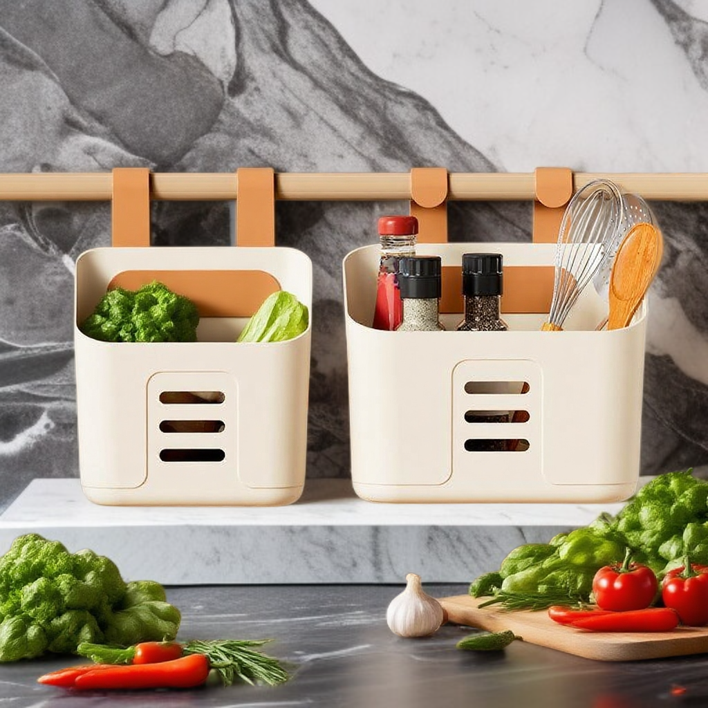 مطبخ صغير سلة معلقة رف الحمام