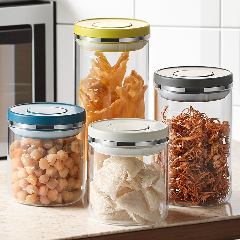 パスタ収納に便利なLISSA密封瓶