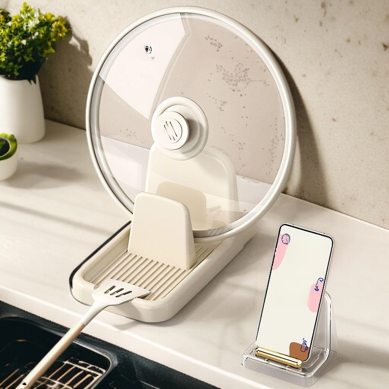 다기능 주방 냄비 뚜껑 걸이