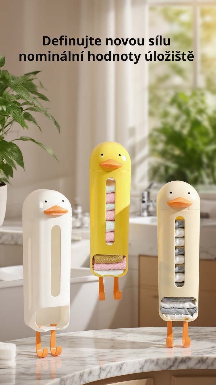 Nástěnný organizér s barevným kresleným motivem