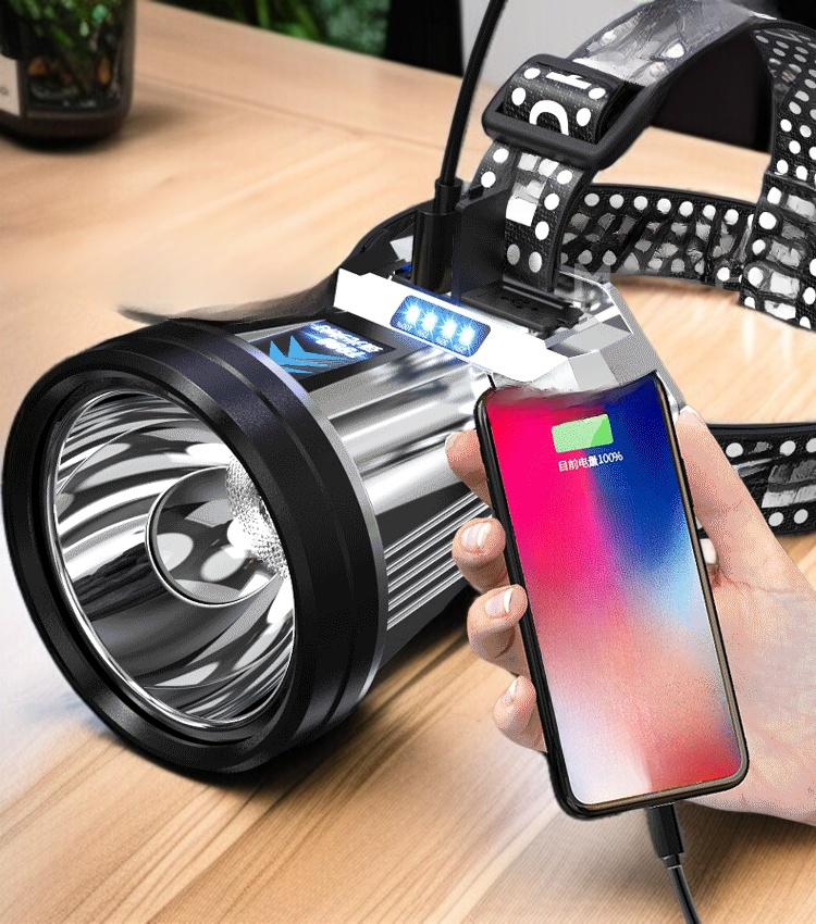 신형 독일 XPG 고출력 헤드램프[보조배터리로 착용 가능]