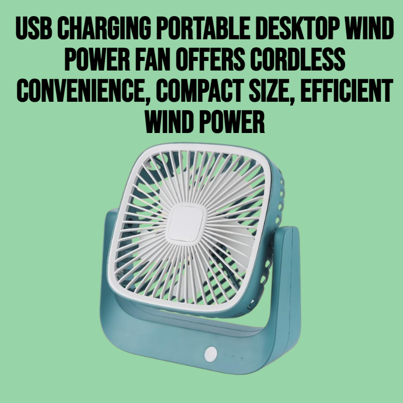 USB charging portable desktop wind power fan