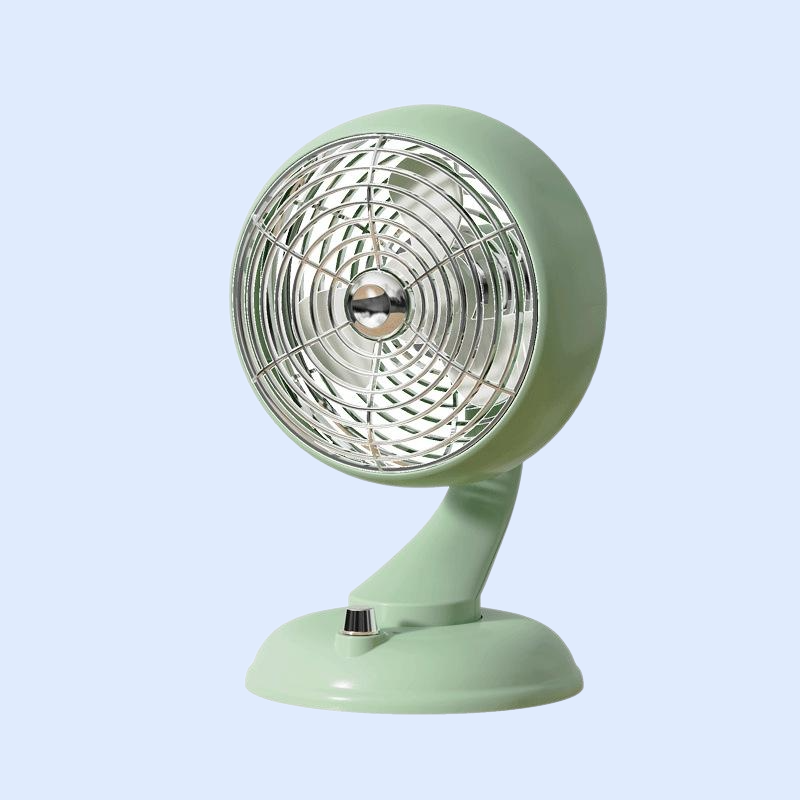 レトロな首振り扇風機