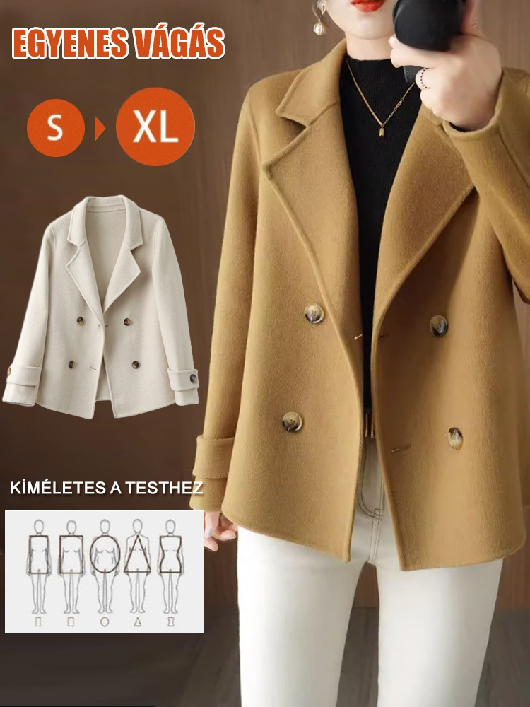 Rövid gyapjú kabát