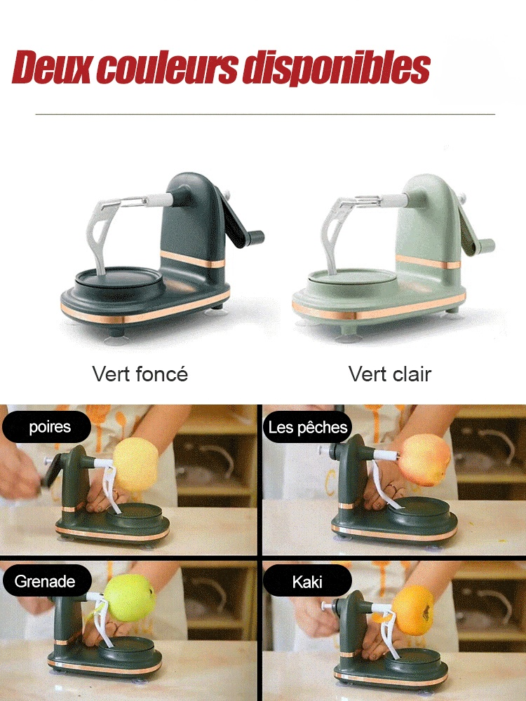 Éplucheur de fruits à manivelle