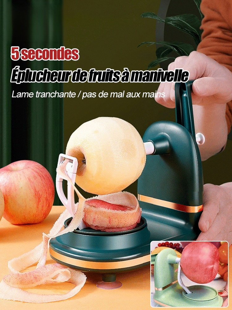 Éplucheur de fruits à manivelle