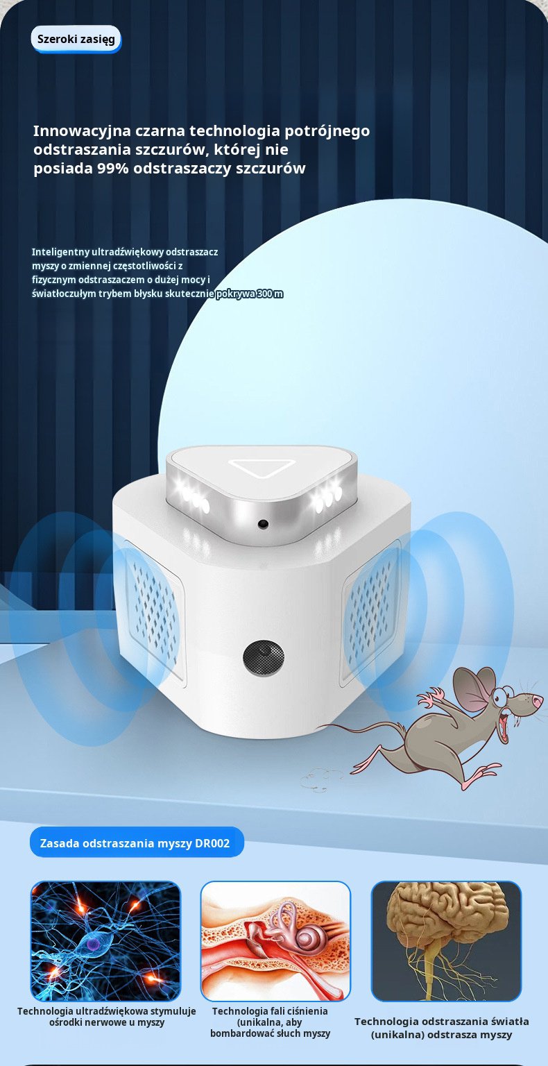 Ultradźwiękowe urządzenie do ochrony przed szkodnikami