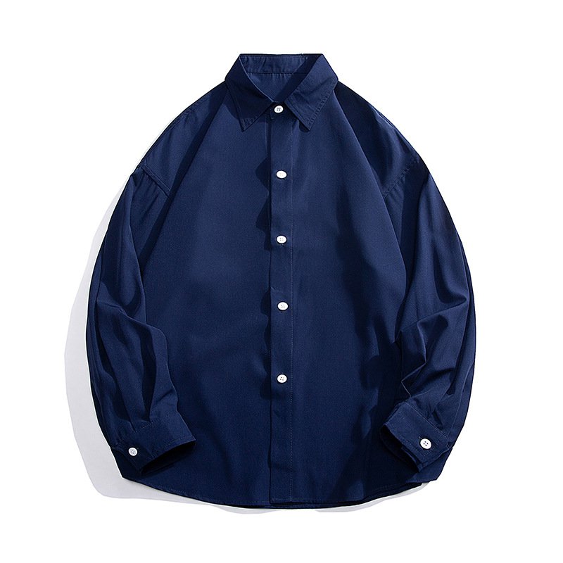 春の長袖シャツメンズゆったりハンサムカジュアルトレンドアウターシャツ