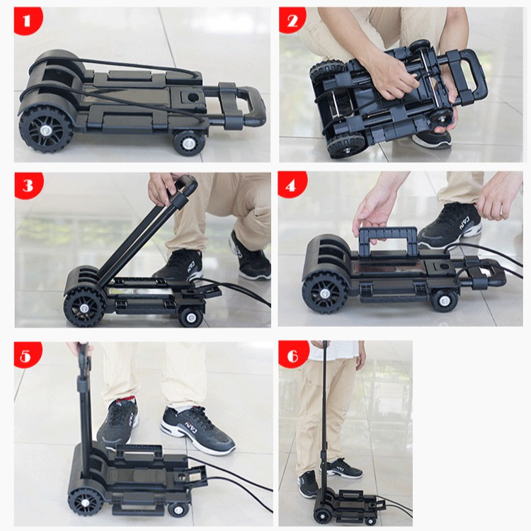 【キャリーカート】折り畳み可能、コンパクト、軽量、耐荷重、丈夫