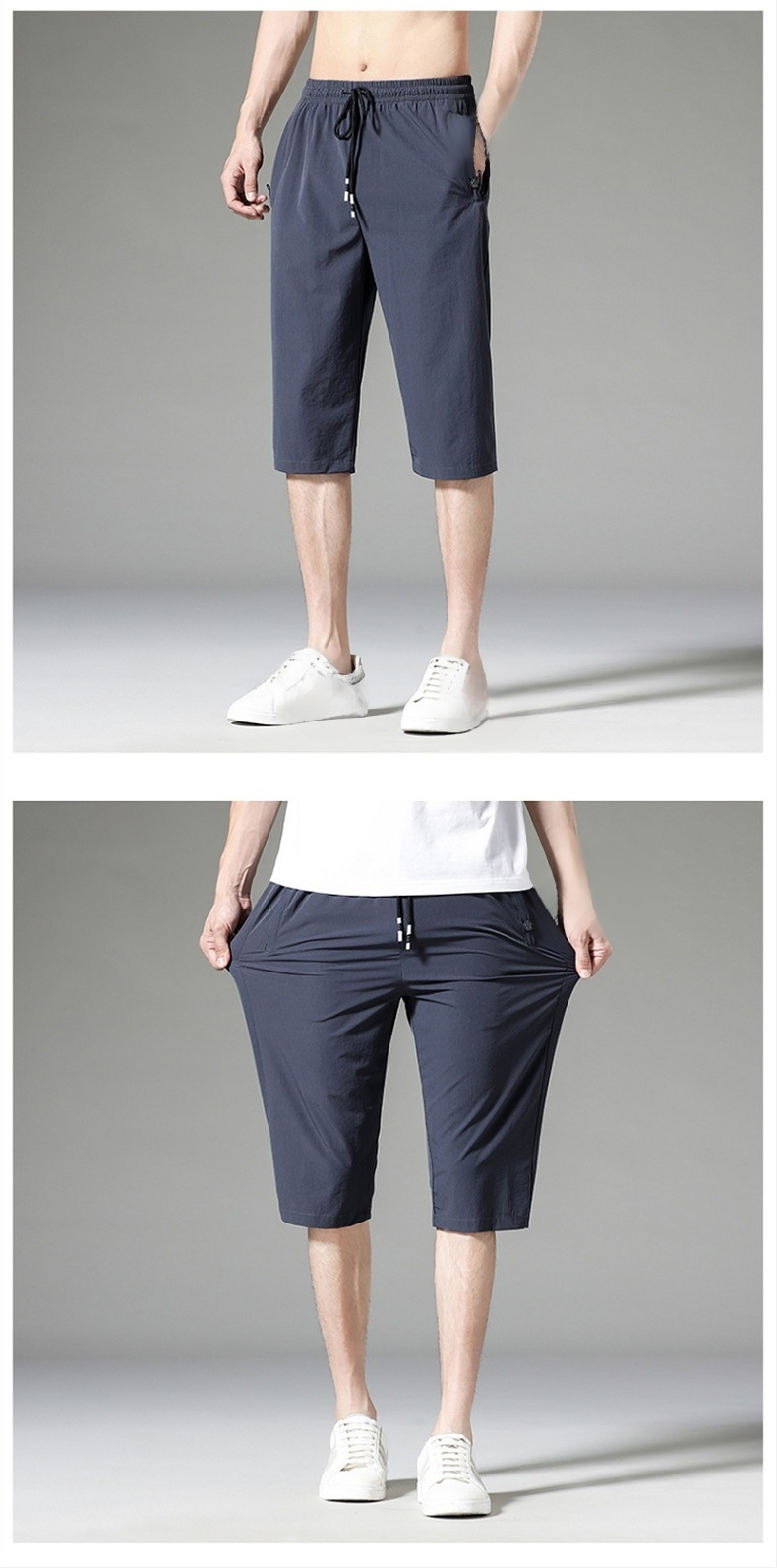 おしゃれなシルエットのクロップドパンツ