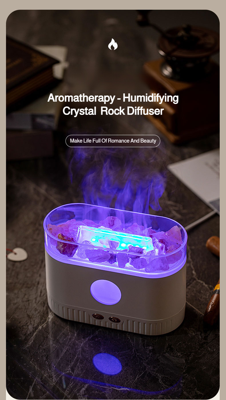 Modern home decor humidifier with crystal design