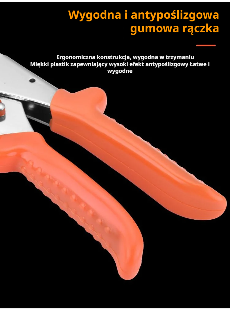 Solidna konstrukcja nożyc do grubych gałęzi