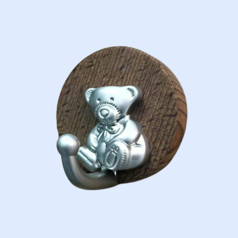 クルミ材の強力吸盤フック