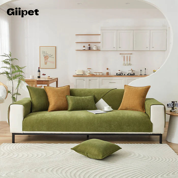 giipet - [Natural Healing] Sofa Cover With Fringe, Scandinavian Style, Multipurpose, Stylish, 1/2/3/