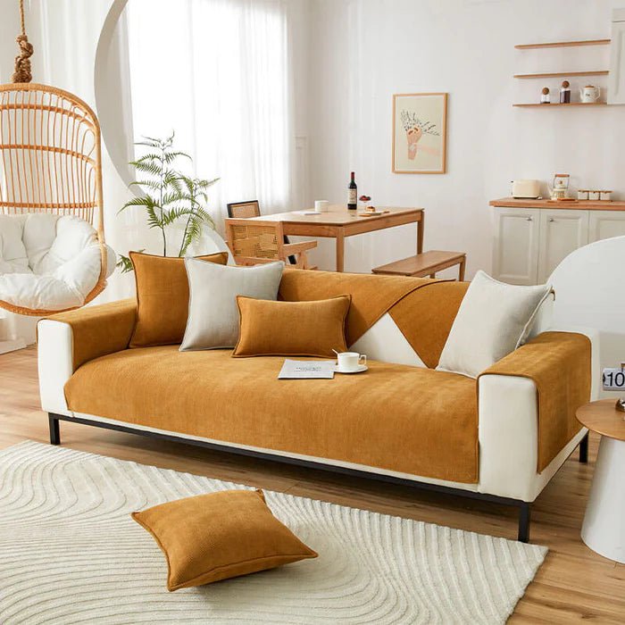 giipet - [Natural Healing] Sofa Cover With Fringe, Scandinavian Style, Multipurpose, Stylish, 1/2/3/