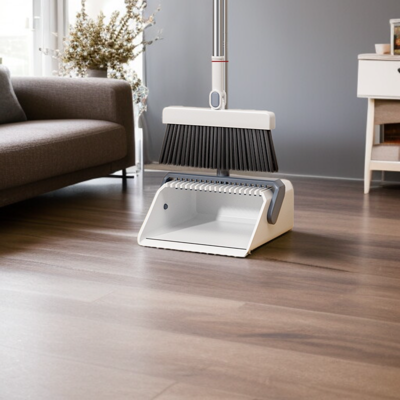 편리한 수납이 가능한 빗자루 세트