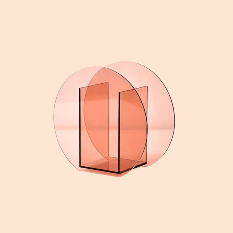 Simple acrylic art geometric vase