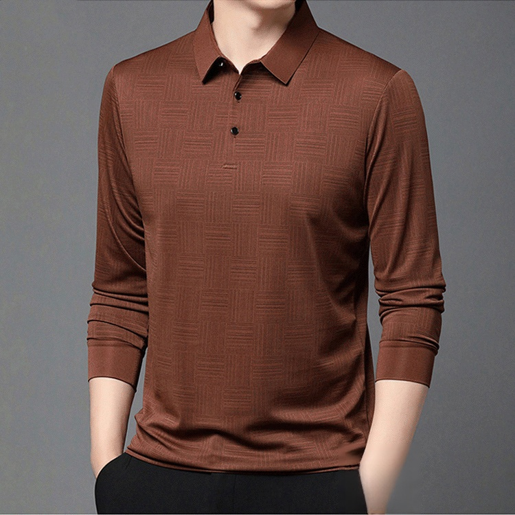 New men's fashion casual polo shirt