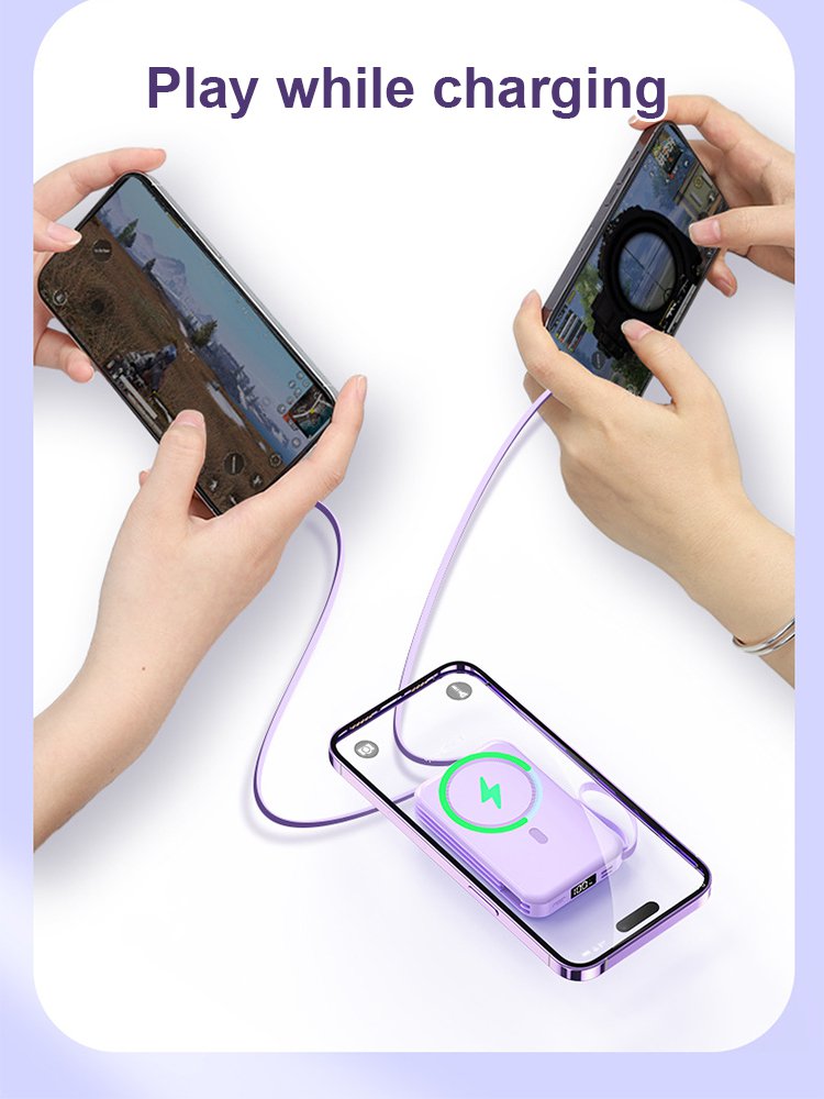 22.5W Super Fast Charging-20,000 mAh Magnetic Charging Foldable Stand Wireless Power Bank