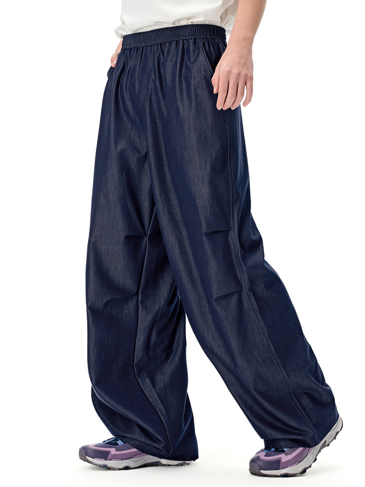 남성 캐주얼 팬츠 에어컨 팬츠 속건 아이스 팬츠 데님 라이크 와이드 퍼포먼스 캐주얼 팬츠