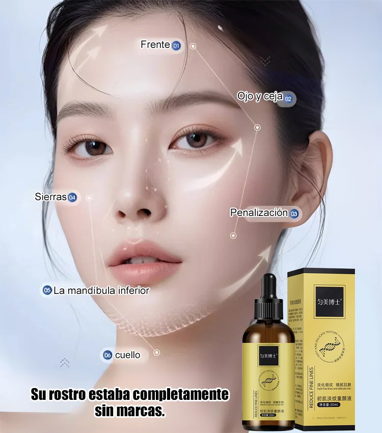 Suero antiedad reafirmante para una piel juvenil