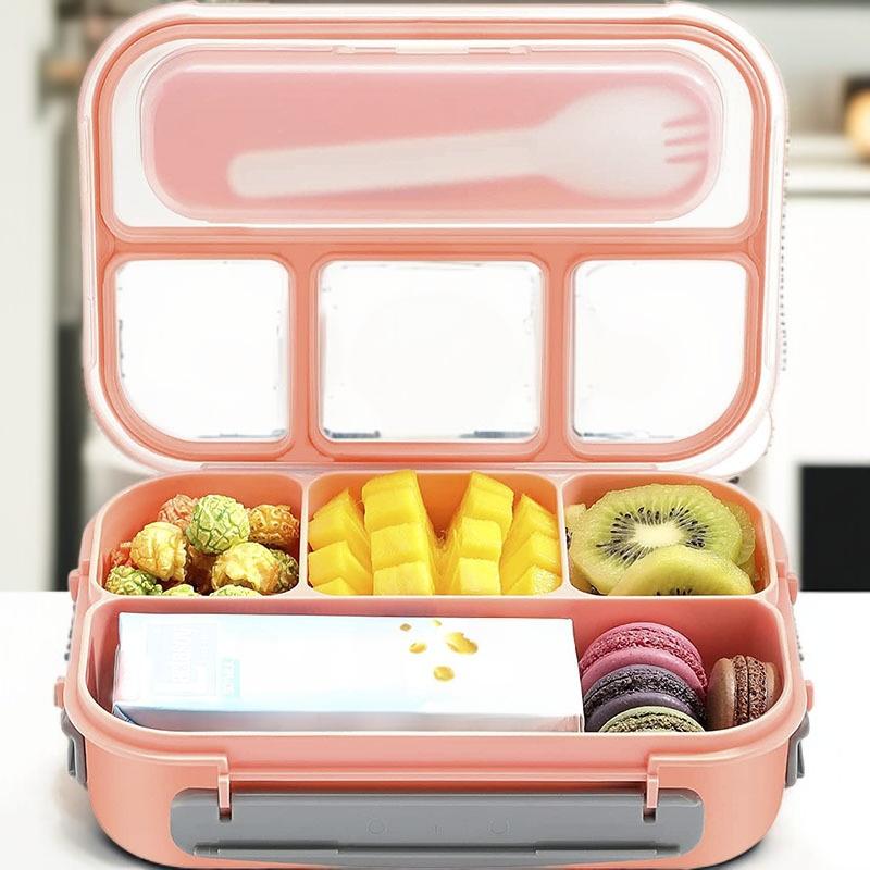 صندوق مقسم لحفظ الطعام الطازج قابل للاستخدام في الميكروويف