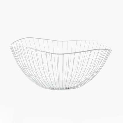 현대식 단철 과일 바구니