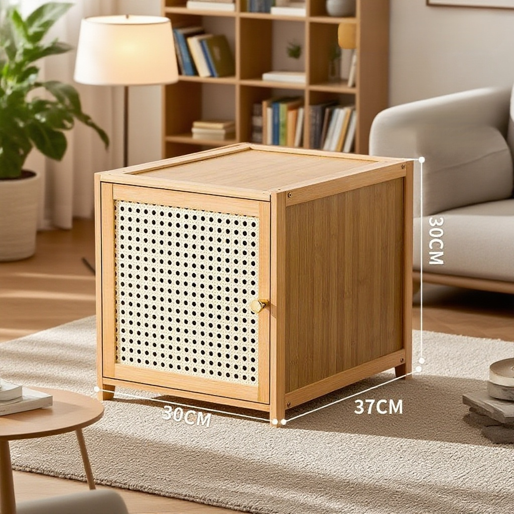 自由に組み合わせて着地して実木箱を収納する