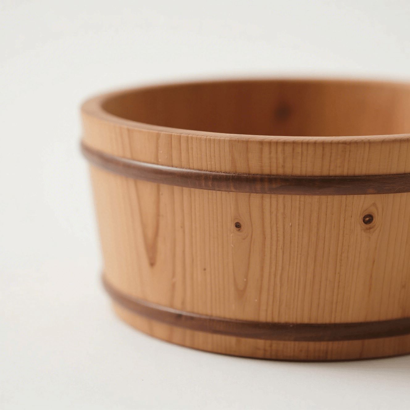 Prémium minőségű fa lábmosó természetes anyagból