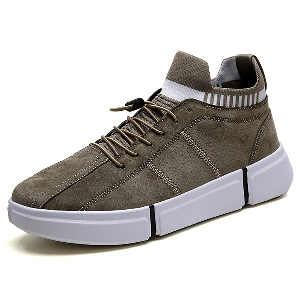   ハイカット PUレザー スエード  カジュアル トレンド 着回し コーデしやすい