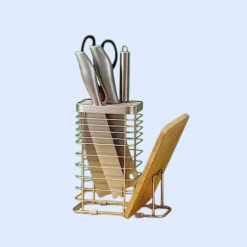 스테인리스 스틸 냄비 커버 도마 칼꽂이