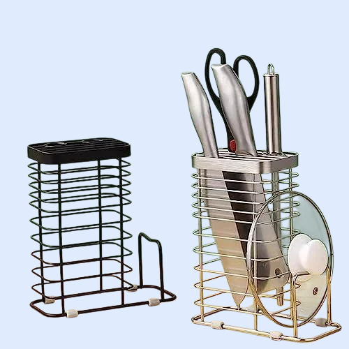 스테인리스 스틸 냄비 커버 도마 칼꽂이