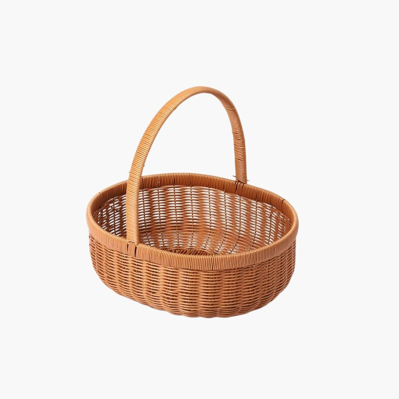 收納籃仿藤編織筐