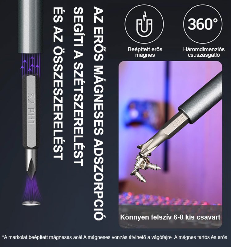 44 az 1 ben precíziós csavarhúzó készlet