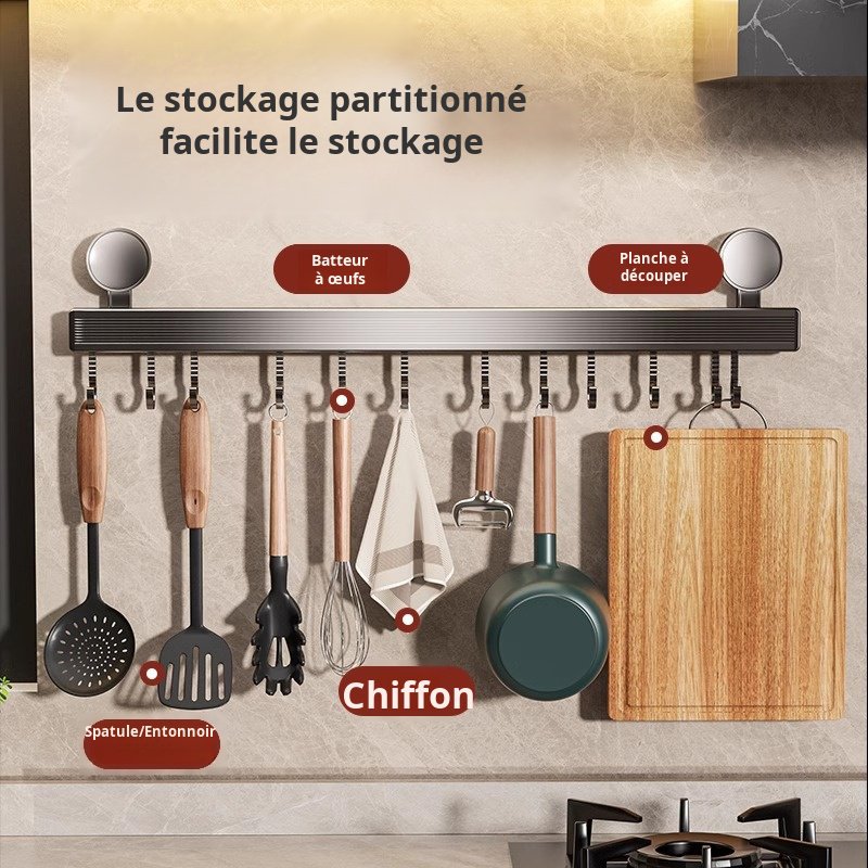 Support de cuisine à ventouse sans perforation, support de suspension mural multifonction pour usten