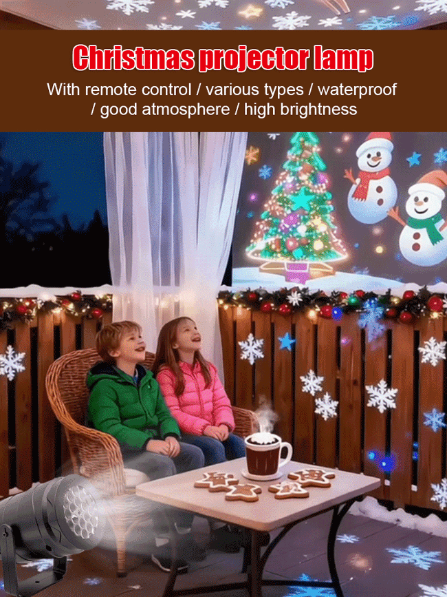 LED Energy-Saving Lamp Colorful Christmas Atmosphere Scene