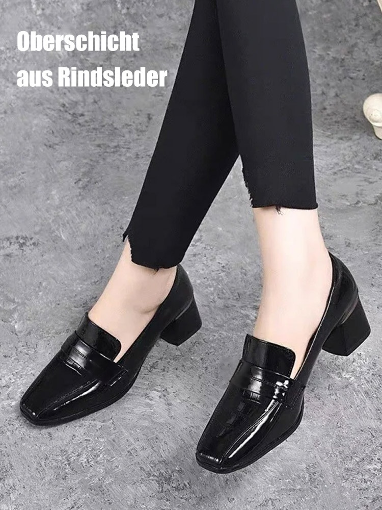 Stylische Loafer aus Lackleder