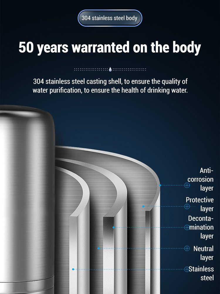 304 stainless steel faucet water purifier
