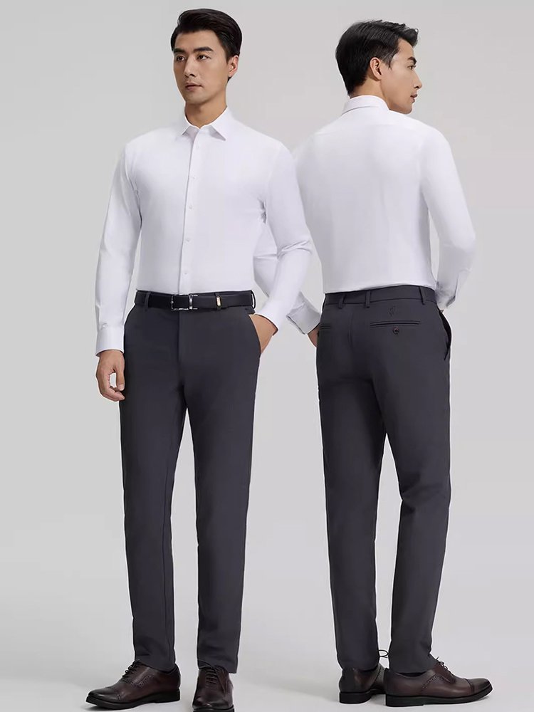 다림질이 필요 없는 캐시미어 비즈니스 남성 셔츠