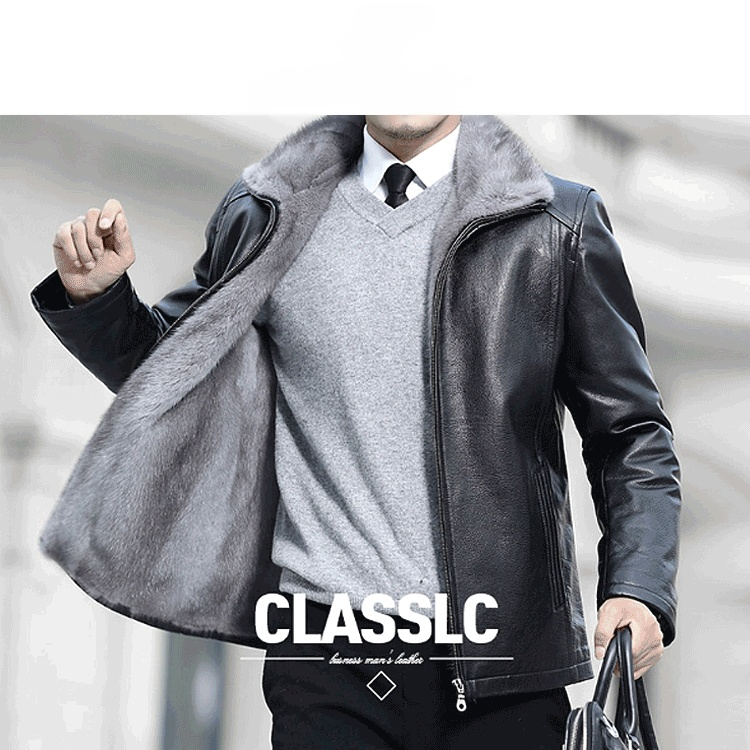 裏起毛本革ジャケット