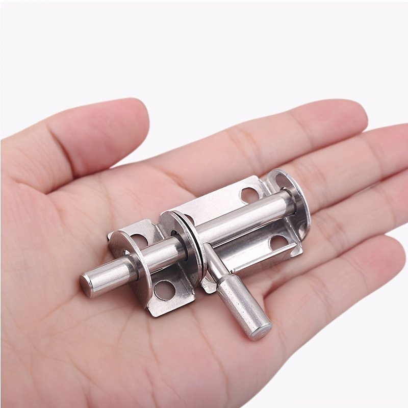 1pc 304 Stainless Steel Slide Door Barrel Bolt Latch Lock Sliding Safety Security Anti-Theft Cabinet