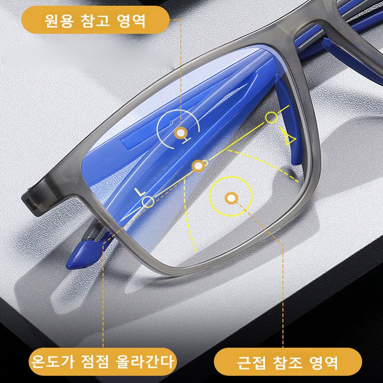 Eterlens-투명하고 간결한 스타일의 블루라이트 차단 노안 안경