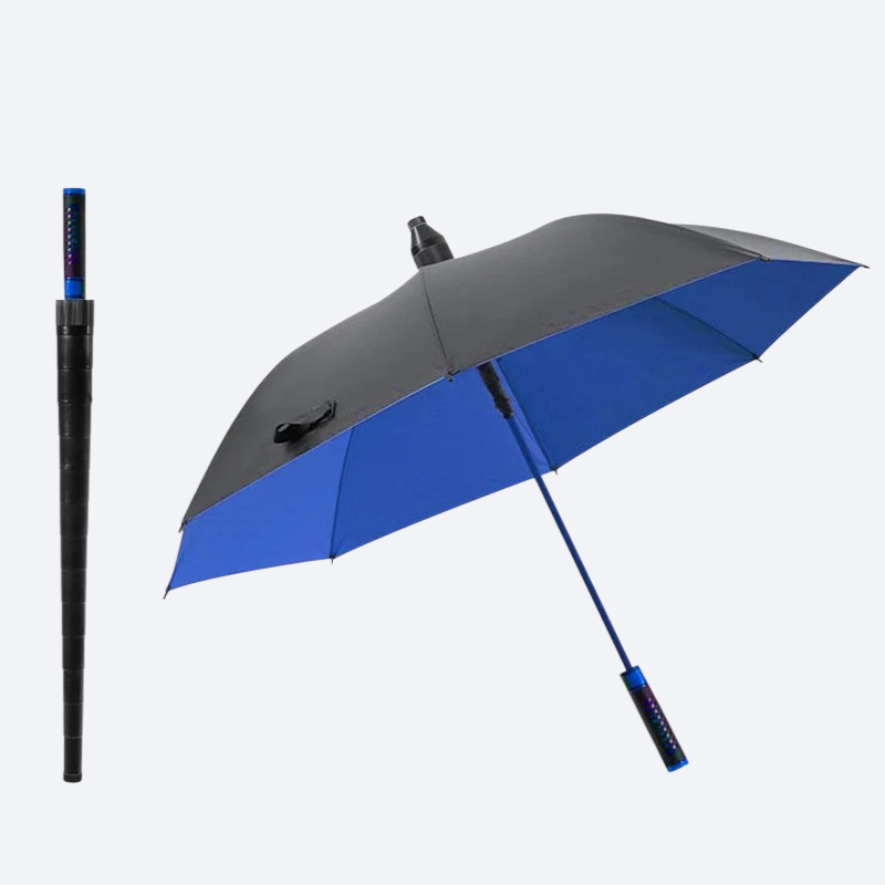 27インチ黒ゴム防水カバーゴルフ傘