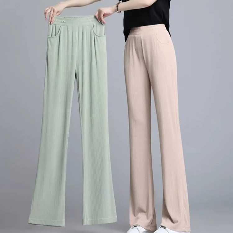 アイスシルクワイドパンツ正面全体画像